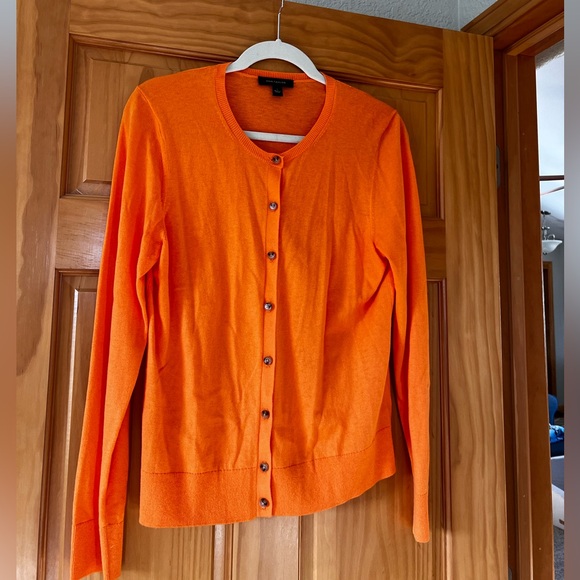 Ann Taylor Orange Cardigan - Picture 1 of 1